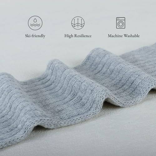 Knee High Slouch Socks - Women's Scrunch Boot Socks Size 5-11 Calf Socks with Stacked Soles2