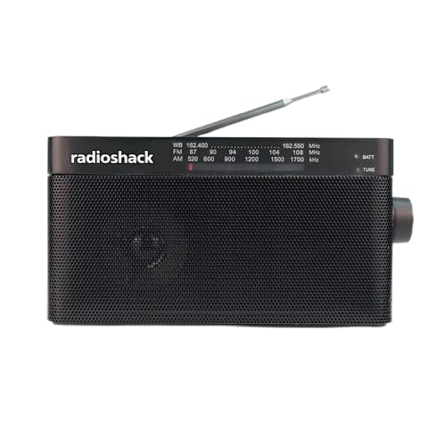 RadioShack Portable AM/FM Radio with Weather Band and Handle 1202273