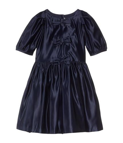 Janie and Jack Girls' Satin Bow Dress (Toddler/Little Big Kids)