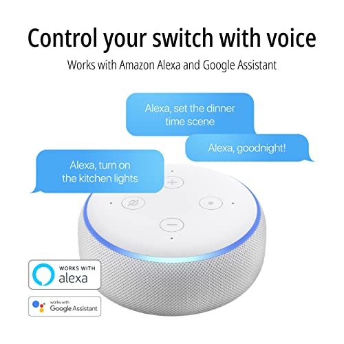 Jonathan Y Dim2000A Smart Ligting Touch/Slide Dimmer Switch, Wifi Remote App Control, Alexa, Google Home Assistant Compatible, No Hub Required #TOP3