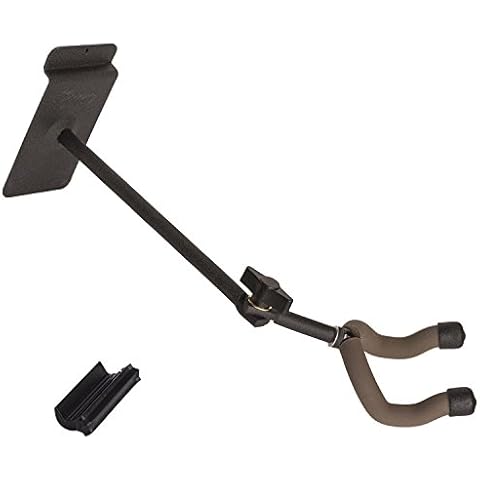 String Swing Slatwall Mount Multi Angle Guitar Hanger For Acoustic Electric and Bass- Add on Hook for SW5RL Racks BCC03RL-3-K Cover