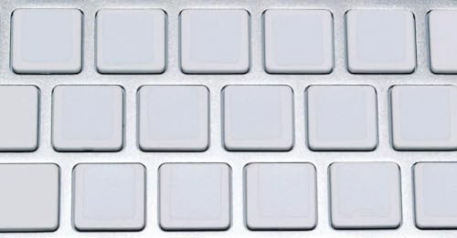 Blank White Shortcuts Label Decal for Keyboard Self-Adheisive