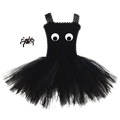 Trailrest Deguisement Enfant Fille,Robe Bebe Deguisement Halloween 2 Ans Survêtement Enfant Fille Jupe Courte Devant Longue Derriere Déguisement Sorcière Fille 3 Ans Déguisement Halloween Fille 6 Ans Cover