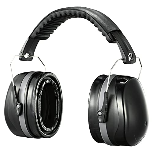 [Upgraded] BJKing Gel Ear Cushions Hearing Protector, NRR 28dB Noise Reduction Safety Ear muff with Gel Ear Pads, Shooting Ear Protection with Gel Cushions, Ear Defenders with Gel Ear Pads for Shooting, Mowing and Gun Range, with a Carrying Bag
