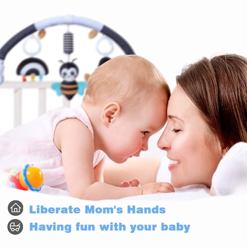 Image of Pau1Hami1ton Baby Stroller Arch Toys, Car Seat Toys,Bouncer Toy Bar /Mobile for Bassinet,Adjustable Baby Hanging Toys Fit for Crib Bed,Stroller,Car Seat.S-19(Black Bee)