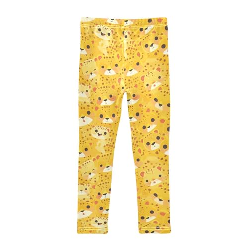 KLL Cheetah Print Toddler Baby Girl Leggings Casual Full Length Sweatpants Exercise2