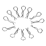 ✔ Menge: 1 Set/12 Stück Karosserie-Clips, Edelstahl, für HSP Redcat HPI RC 1/10 Modellauto, 12 Stück