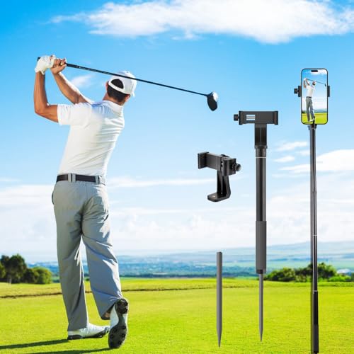 WIGERLON Golf Recording Stick Irangesports Stick Golf Tripod Golf Phone Camera Stick Golf Monopod