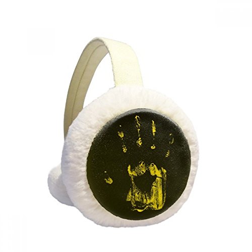 Orejeras de invierno de felpa contra el frío extremo con diseño de terror Halloween