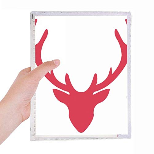 Cahier de Noël avatar rouge à spirale rechargeable pour notes festives
