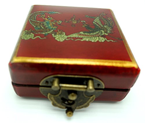 Juego de dominó color marfil con estuche chino miniatura 2