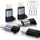 4 Pack USB C to Lightning Adapter [Apple MFi Certified] for iPhone 14/13/12/11/X/XR/XS/8/7/6/5,iPad,AirPods,Lightning to USB Type C Adapter Cable Adaptor PD Fast Charging & Data Sync,NOT for Audio/OTG
