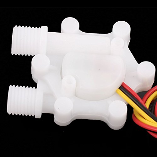 Sensor de flujo de agua uxcell con efecto Hall y rosca G1/4 de alta precisión 2