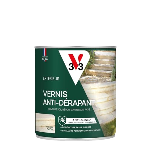 V33 Vernis sol extérieur, antidérapant, Incolore 0,75L