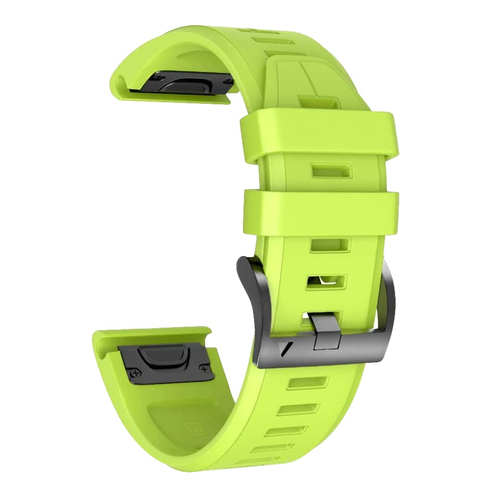 Correa de silicona de 26 mm para Garmin Fenix 5X que evita rozaduras por sudor 8