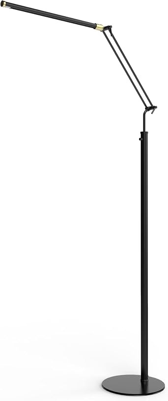 Cocoweb High Powered, dimmable, LED Floor Lamp - Fled-GPS Black Brass