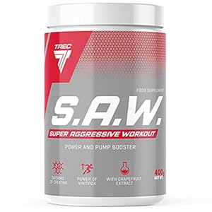 Trec Nutrition S.A.W Pakket van 1 x 400g – Pompsupplement – Aminozuur – Arginine – Citrulline – Beta-Alanine – Taurine…