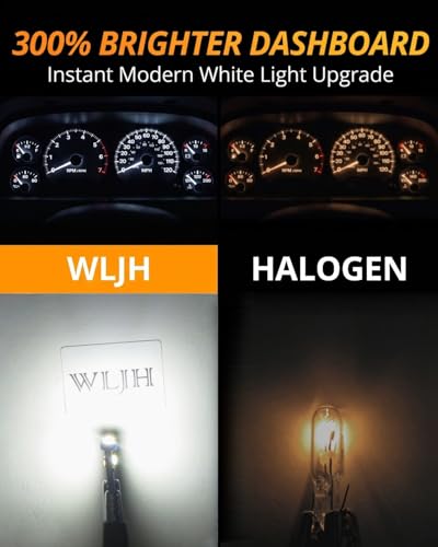 WLJH 6x Lámparas LED T5 para panel de auto miniatura 4