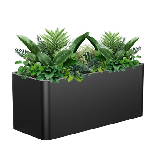 BHCORTEN Metal Rectangular Planter Box