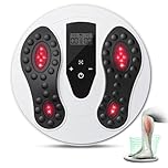 Foot Knees & Legs Circulation Therapy Machine with 660 + 850 NM Infrared, EMS & TENS Foot Massagers for Pain and Circulation, Reduce Swelling in Feet & Ankles, Plantar Fasciitis, Arthritis