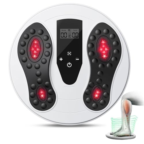 Medic Durchblutungsstimulator mit 660 + 850 NM Infrarotlicht, EMS Fußmassagegerät, Durchblutungs-Stimulator beine, lindert Neuropathie, Knie- & Beinschmerzen, fördert die Fußdurchblutung