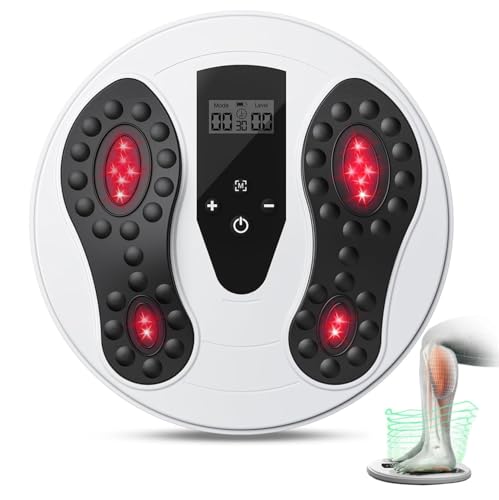 Medic Durchblutungsstimulator mit 660 + 850 NM Infrarotlicht EMS Fußmassagegerät Durchblutungs-Stimulator beine lindert Neuropathie Knie- & Beinschmerzen fördert die Fußdurchblutung