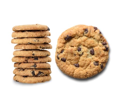 18 Carati | Galletas Rubí negro | Desmenuzables de vainilla con trozos de chocolate negro | Galletas artesanales hechas a mano | Embalaje elegante | 130 g
