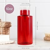 Beauticom Profesjonalny dozownik do pompowania pustych butelek bez sformułowania (295 ml, czerwony)