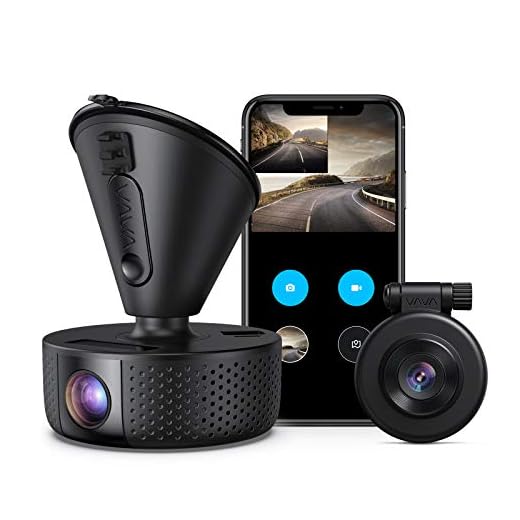 Dual Dash cam | VAVA Dual 1920x1080P FHD | Front and Rear dash camera | 2560x1440P Single Front| for cars with Wi-Fi | Night Vision | Parking Mode | G-sensor | WDR | Loop recording| Support 128GB Max