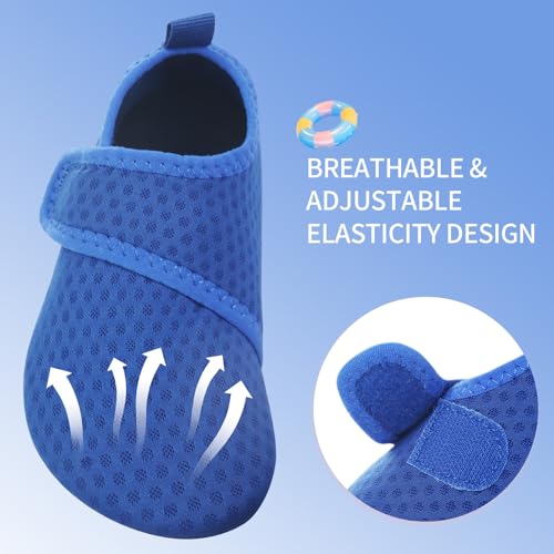 Image of Kids Boys Girls Toddler Water Shoes,Kids Swim Shoes Non Slip Quick Dry Beach Shoes,Barefoot Sports Aqua Socks Fast Dry for Beach Sports Outdoor