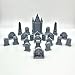 Generic Graveyard Scenery, Mausoleum Scene for 18mm Miniatures Wargame, 3D Printed and Paintable