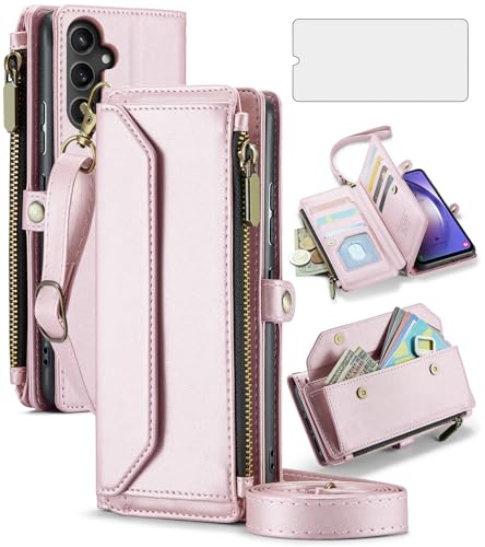 Coque Samsung A54 5G Asuwish portefeuille pour libérer vos poches en voyage