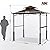 ABCCANOPY 8'x 5' Grill Gazebo Canopy - Outdoor BBQ Gazebo Shelter with LED Light, Patio Canopy Tent for Barbecue and Picnic (Brown)