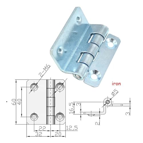 Charnière de porte de boîte électrique robuste en acier de qualité