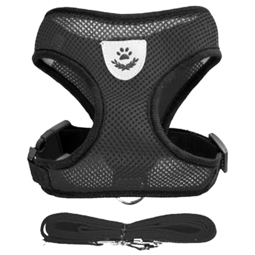 Coleira Peitoral Anti Puxão com Guia para Cães e Gatos – Ideal para Filhotes, Pinscher, Shi Tzu e Ra