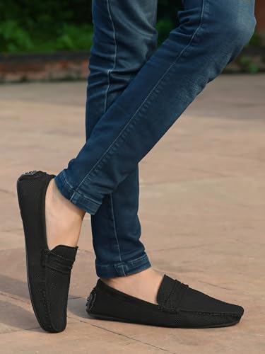 Image of Server Mens Knit Loafers S59 Lightweight Shoes Men's Loafer
