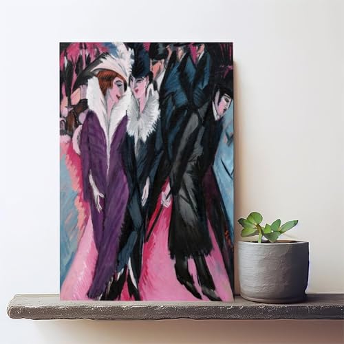 Berlin Ernst Ludwig Kirchner impression sur toile déco bureau 30,5x45,7 cm