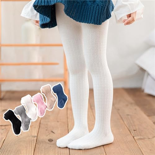 Girls Tights Cable Knit Leggings Stockings Kids Dance Ballet Winter Warm Bottom Stretchy Pants Full Pantihose4