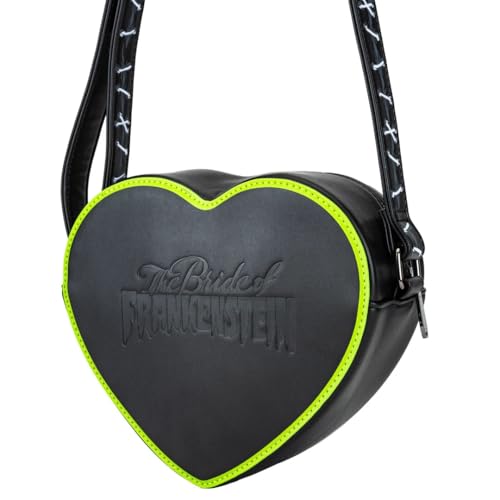 Rock Rebel Bride of Frankenstein Stitch Heart Mini Cross Body Bag4