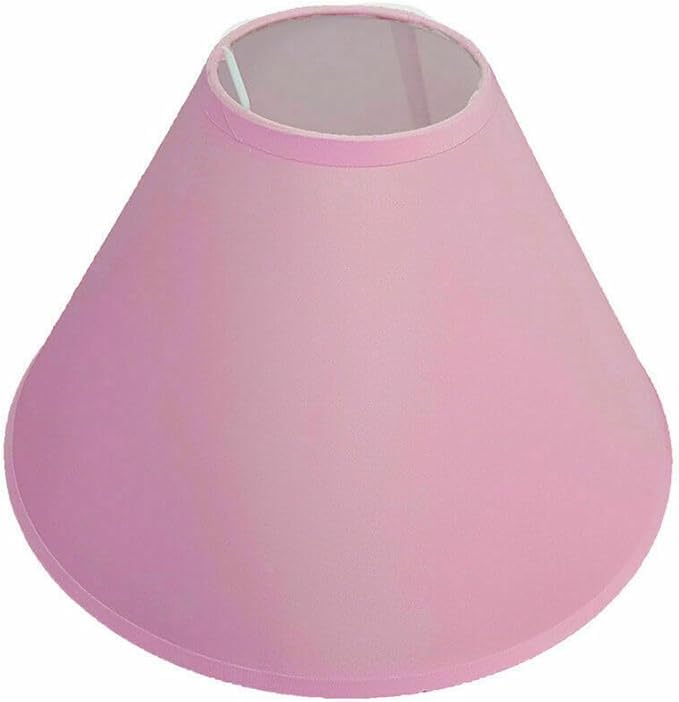 14" Cotton Textured Fabric Coolie Ceiling Light Shade/Table Lampshade (Pink)