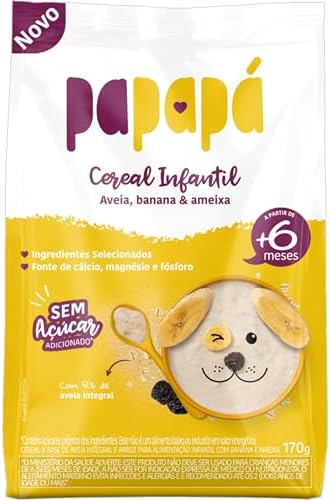Introdução Alimentar: O Que É, Quando Começar e Como Aplicar o Método BLW com Segurança 40 Papapá, Cereal infantil, Petit Cereal, Avêia Integral com Banana ...
