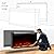 Charavector 30 inch 3-Sided Electric Fireplace Inserts with Remote Control in Wall Mounted, Energy Saving Insert Fireplace Heater Indoor Glass View with Remote Control & Touch Screen