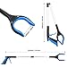 Grabber Reacher Tool,32 Inch Extra Long Foldable Pick Up Stick with Strong Grip Magnetic,360°Rotating Anti-Slip Jaw,Trash Claw Grabber Tool,Trash Picker Tool for Outdoor & Indoor (Blue2)