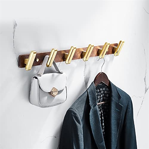 Percheros Para Colgar Abrigos Wooden Wall Hangers Metal Hooks Coat Hooks Indoor Coat Hooks Durable Hooks Storage Racks Space Saving Clothes Hangers Perchero Para Colgar Bolsas(S) - Image 3