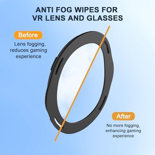 Blue Light Blocking Glasses for Meta Quest 3 with Anti Fog Wipe, Lens Protector Kit for Oculus Quest 3, VR Glasses Spacer Accessories Anti-Scratch Ring for Meta Quest 3 (Not for Oculus Quest 3S) — view 2