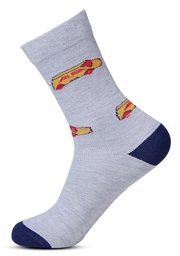 Image of RC. ROYAL CLASS Boys & Girls Calf Length Premium Soft Cotton Multicolored Socks For Kids (Pack of 5 Pairs)