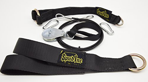 Product Image 2: Spud Econo Pulley LAT Pulldown Machine Cable Attachment for Use with Olympic Plates (Black, 18 inch Load Strap)