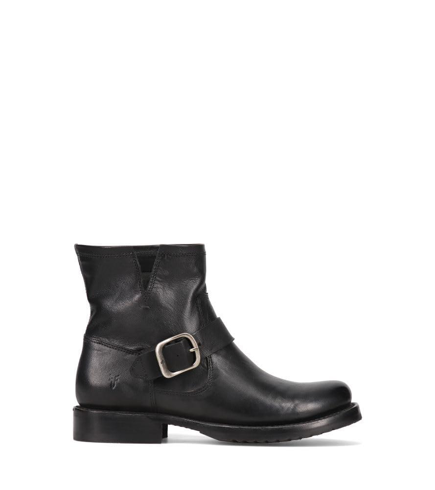 Frye 5 Veronica Booties for Women - Full-Grain Brush-Off Leather with Antique Metal Hardware and Rubber Outsole Genuine