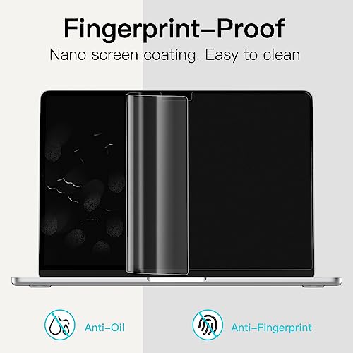 Image of JETech Screen Protector Guard for MacBook Air 15-Inch (M2-M5, 2023-2026), Anti-Glare PET Matte Film, Anti-Fingerprint, 2-Pack