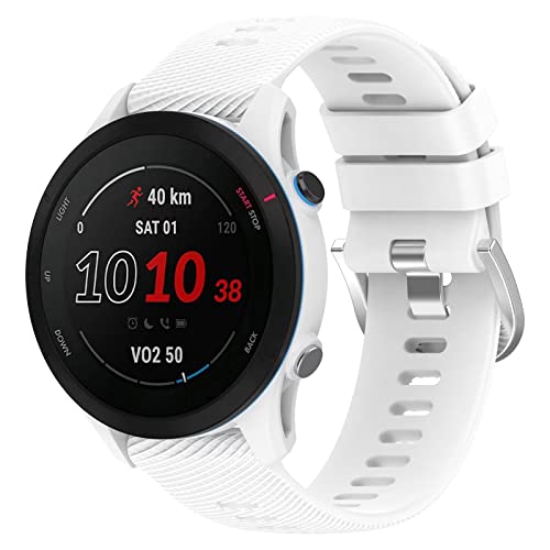FTRONGRT Soft Silicone 18mm Watch Strap for Garmin Forerunner 255S Music